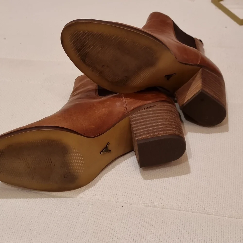 Windsor Smith "Faith" ankle length brown heeled boots - Picture 5 of 5